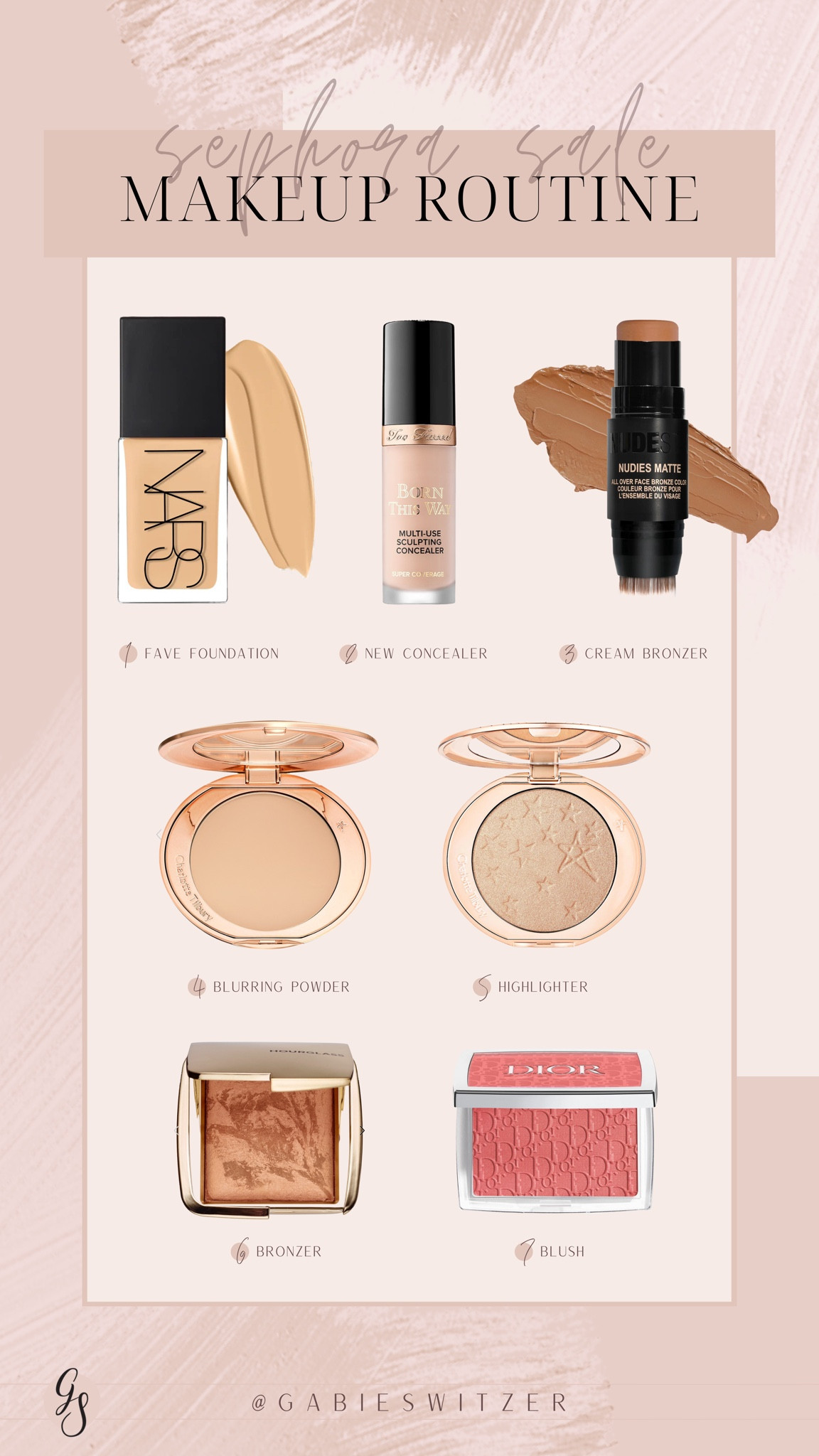 20% off Sephora Sale with code HAVEITALL. FYI you can only use this code ONCE so make the most of it!

NARS light reflecting foundation— shade L4

Too faced Born this way concealer— shade cream puff

NUDESTIX cream bronzer— shade Bondi Bae

Charlotte Tilbury Flawless Finish— shade 2 medium

Charlotte Tilbury Glow Glide Highlighter— shade Champagne Glow

Hourglass Ambient Lighting Bronzer— Luminous Bronze Light 

Dior Blush— Shade 012 Rosewood

#LTKSaleAlert #LTKBeauty #LTKGiftGuide