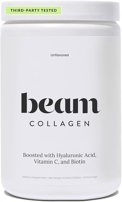 Beam Unflavored Collagen Powder I Grass Fed Bovine Collagen for Women with Vitamin C I Collagen w... | Amazon (US)