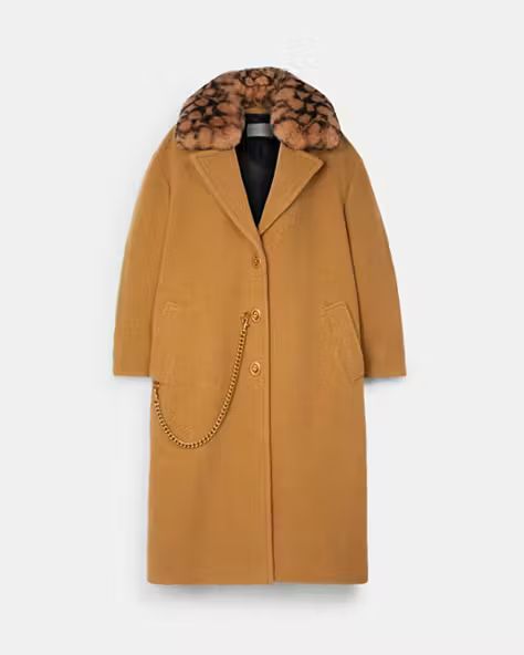 Coach X Jennifer Lopez Wool Overcoat | Coach Outlet