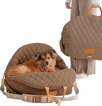 Dog Car Seat for Small Dogs – Secure 3-in-1 Booster, Travel Carrier & Dog Bed – Washable Cove... | Amazon (US)