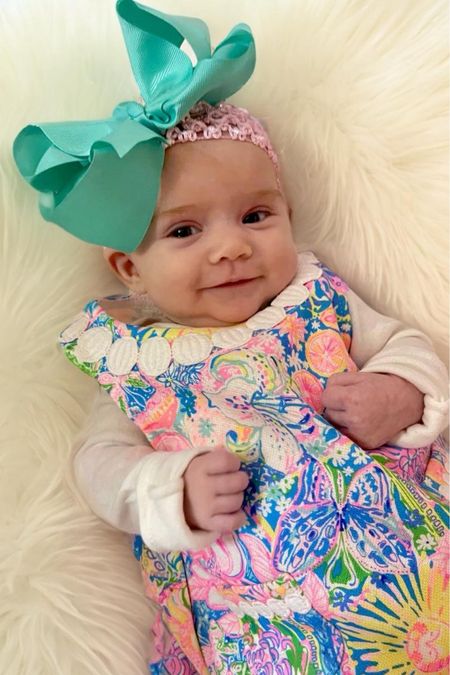 Lilly Pulitzer baby shift, bows for baby girl 

#LTKfindsunder50 #LTKbaby #LTKfindsunder100