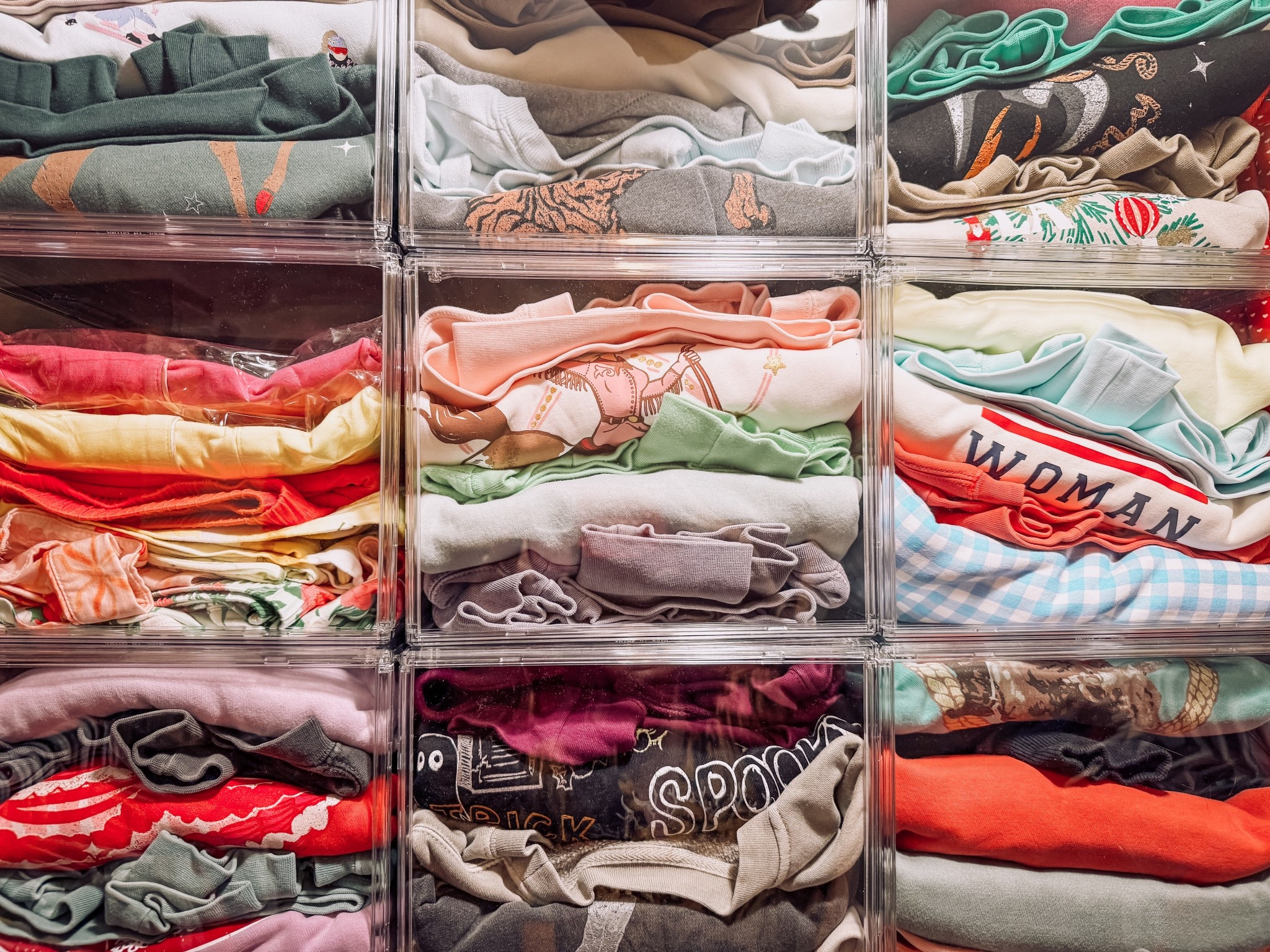 I love these clear boxes to organize my closet + helps with drawer space! 

#LTKSaleAlert