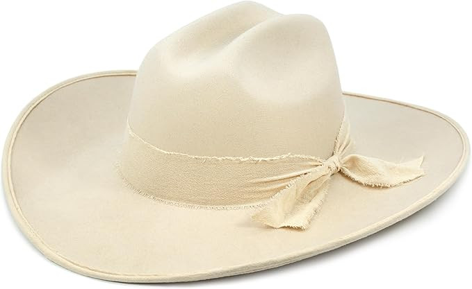 Keilin Cowgirl Hat Brushed Cowboy Hat for Women and Men Customizable Felt Western Hat with Shapea... | Amazon (US)