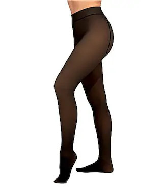 HUE Faux Sheer Fleece Tights - M/L | Dillard's