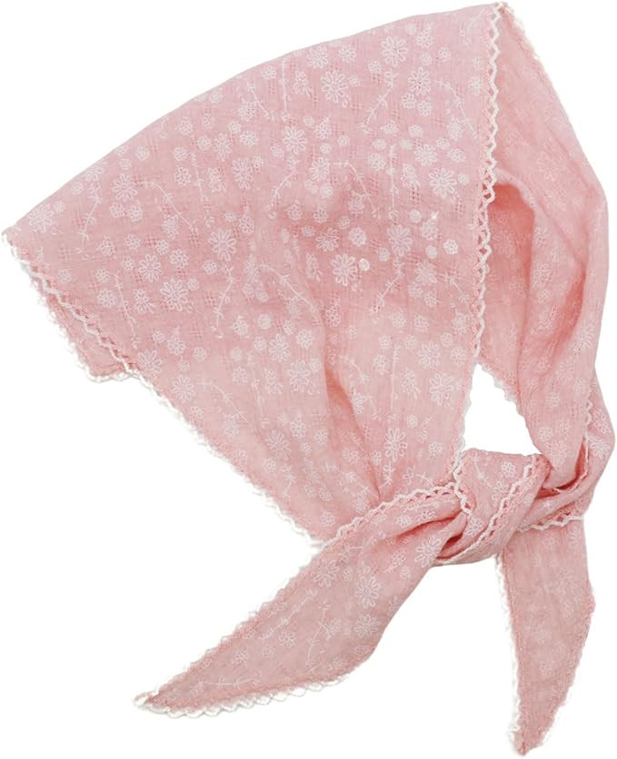 Floral Bandanas for Women, Cotton Womens Head Scarf Women Triangle Hair Bandana Headbands Bowtie ... | Amazon (US)