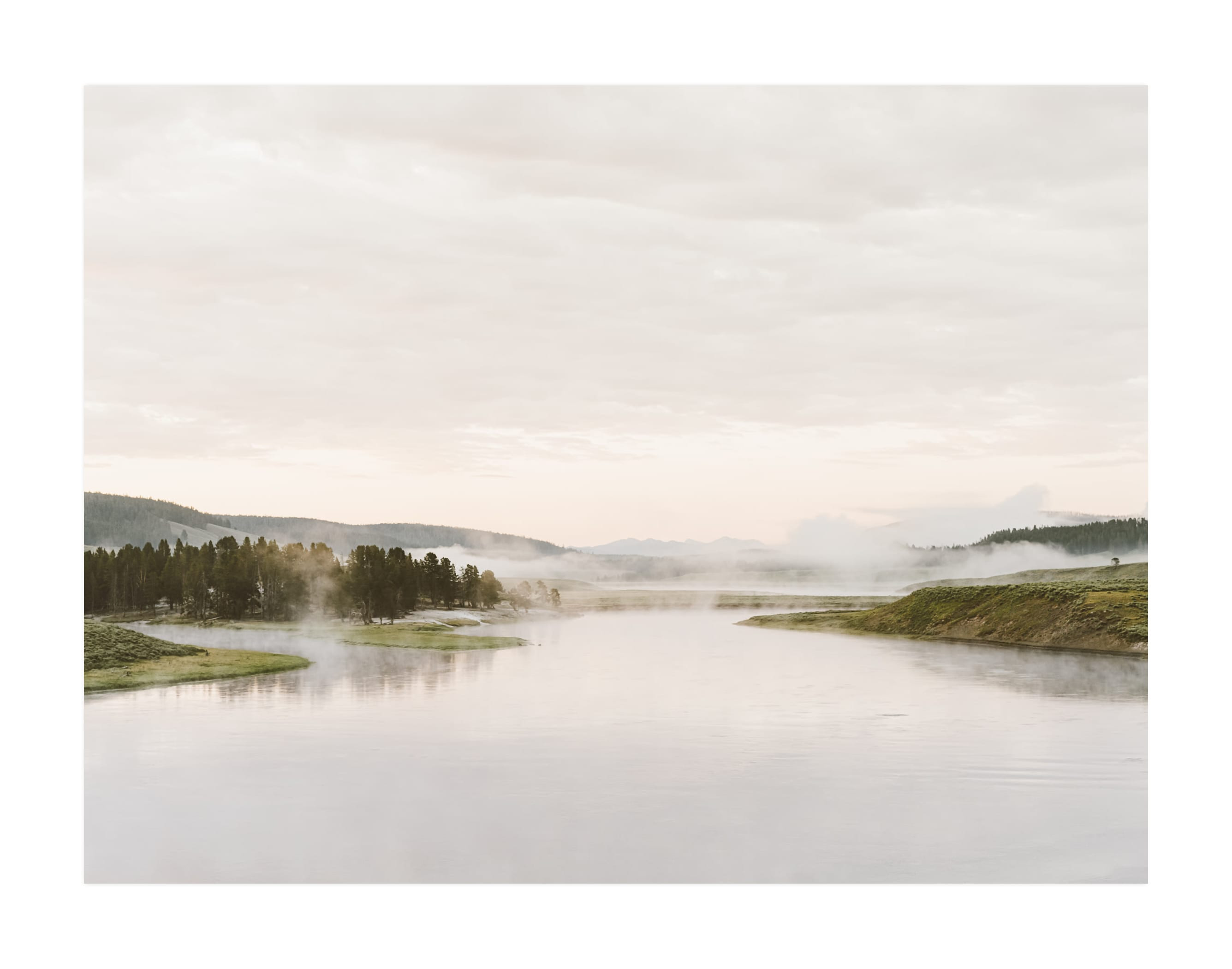 "Misty lake" - Photography Limited Edition Art Print by Kamala Nahas. | Minted