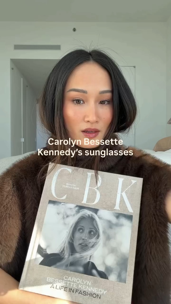 A pair of sunglasses named after Carolyn Bessette Kennedy from @selimaoptique . #carolynbessettekennedy #lovestorytheseries