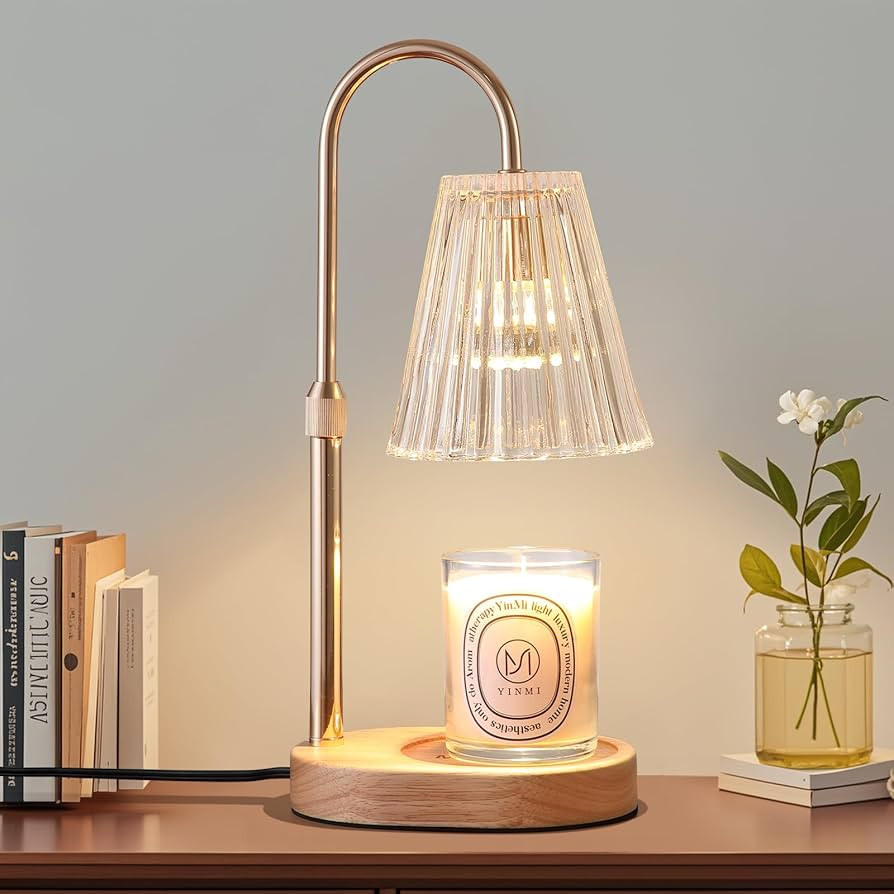 Candle Warmer Lamp,Adjustable Height Home Decor Timer,Dimmer Fragrance Electric Wax Melt Warmer w... | Amazon (US)