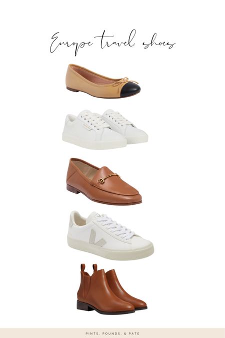 A few different Europe travel shoe options for any event on your travel agenda #europe #europetravel #europetravelshoes