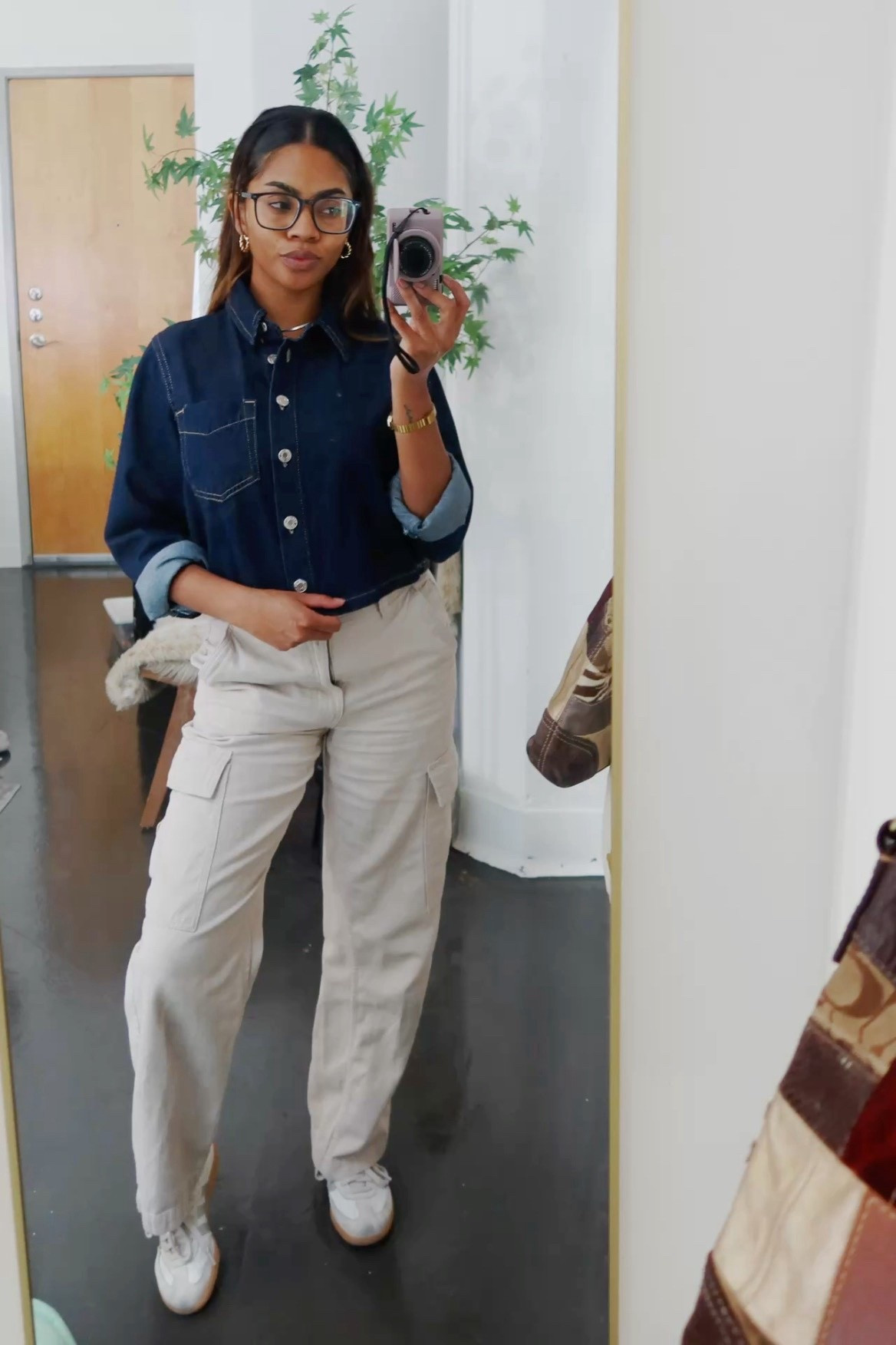 comfy work outfit inspo✨Zara denim top and Cotton on Camos. Tagged dupes!

#LTKootd #LTKPetite #LTKdayinmylife