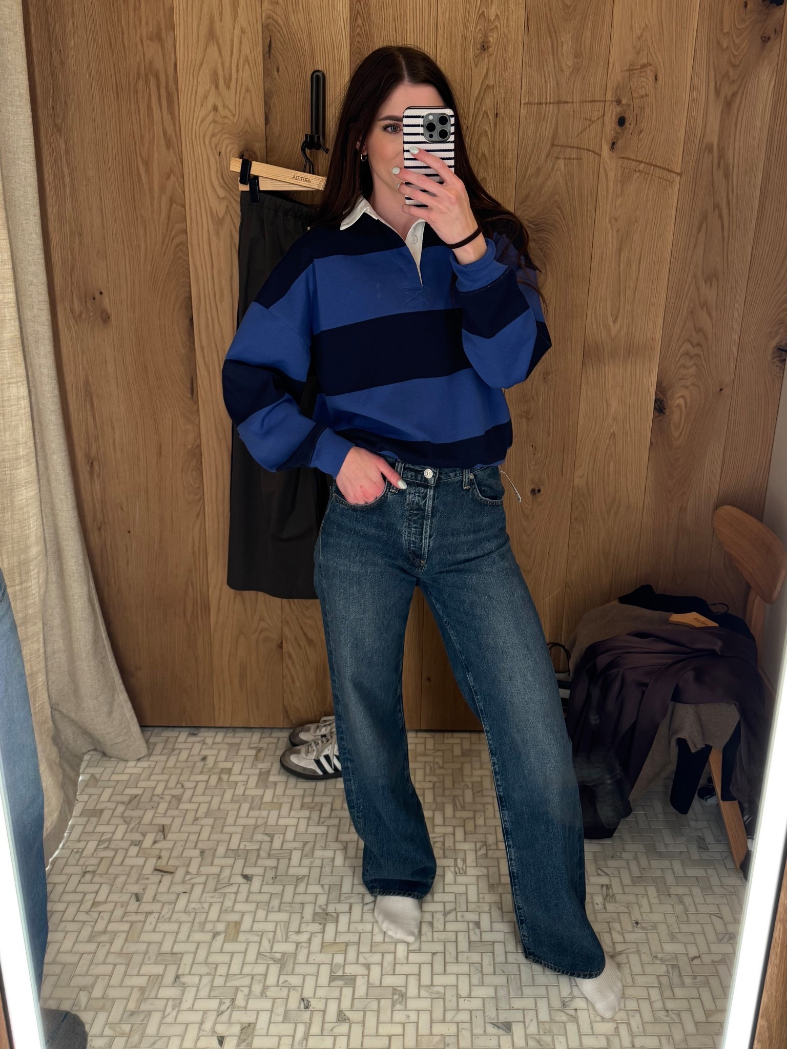 I’ve had a rugby polo on my wishlist for forever and this Aritzia one is my new favorite!

#aritzia

#LTKTall