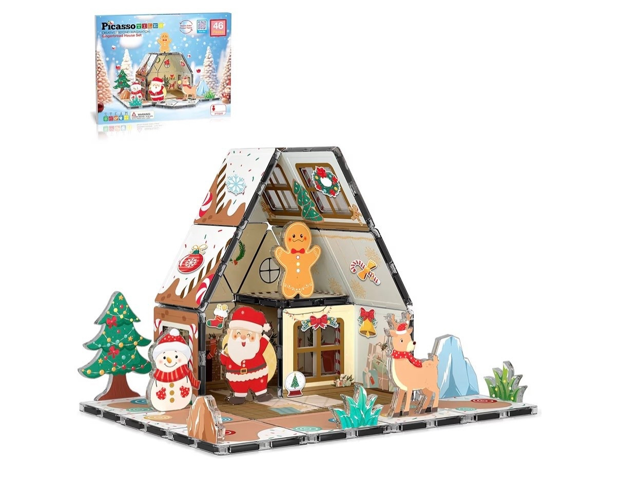 ✨Holiday building fun!✨ The PicassoTiles Magnetic Tiles Gingerbread House Winter Theme Set (PTQ09) is the cutest Christmas STEM toy! It comes with Santa, a snowman, and a reindeer — perfect for festive building and creative play. 🎄

I found it cheaper at Walmart (just one less piece than the Amazon set!) and even more affordable at Target (two fewer pieces, but same fun!). Such a great gift idea for toddlers and preschoolers who love magnetic tiles, building, and holiday play!

#LTKHolidayGifts #ToddlerToys #STEMToys #PicassoTiles #ChristmasGiftsForKids #MagneticTiles #ToddlerChristmasGift #LTKKids #LTKHoliday #LTKFinds #LTKSale


#LTKHoliday #LTKKids #LTKGiftGuide
