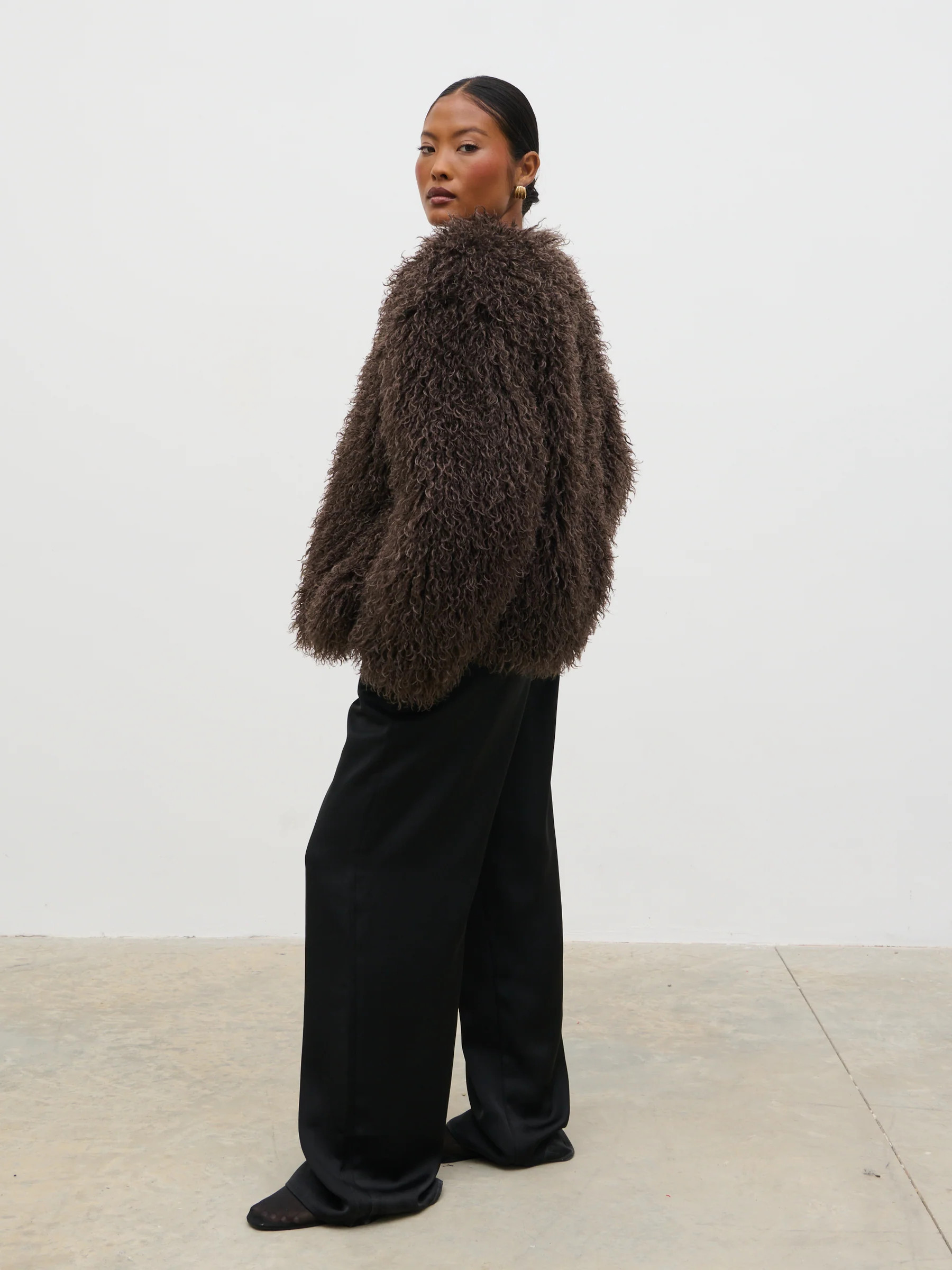 Irie Shaggy Short Faux Fur Coat | Pretty Lavish (UK)