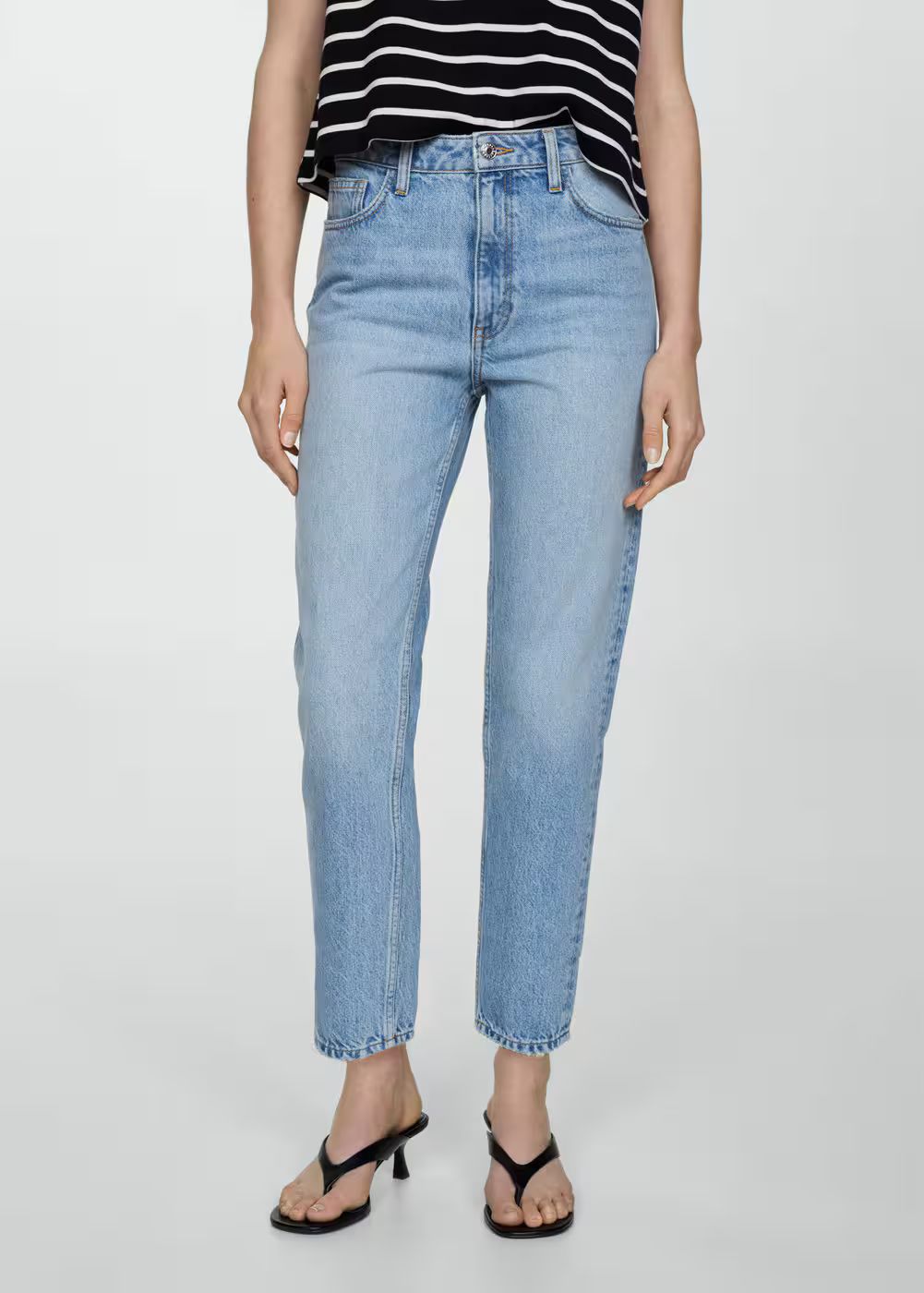 Mom high-waist jeans -  Women | Mango USA | MANGO (US)