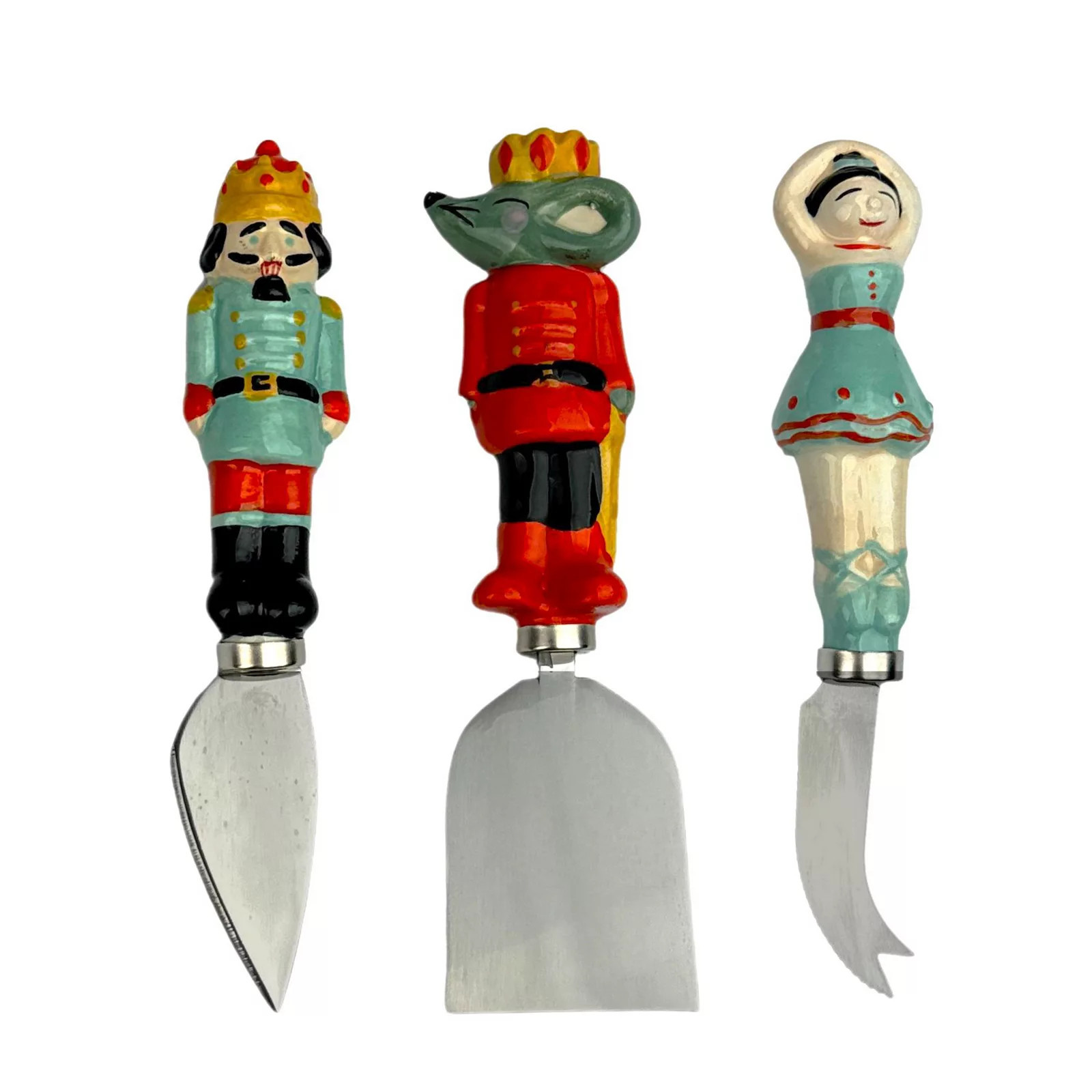 10 Strawberry Street Nutcracker Cheese Knife Set, Multi None | Kohl's