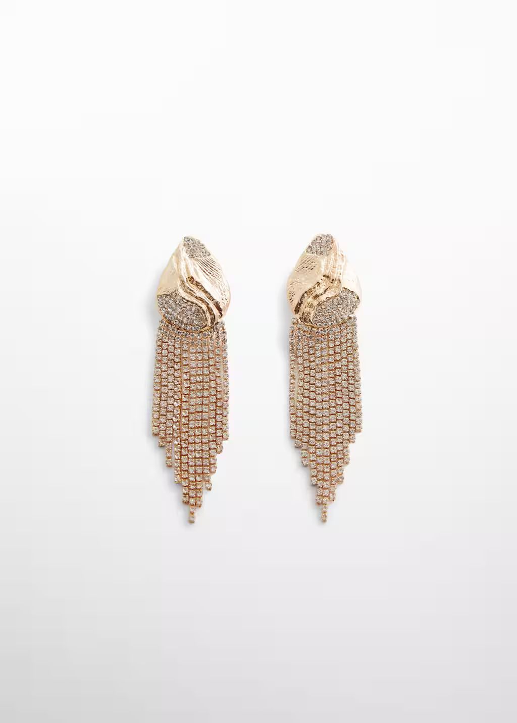 Crystal waterfall earrings -  Women | Mango USA | MANGO (US)