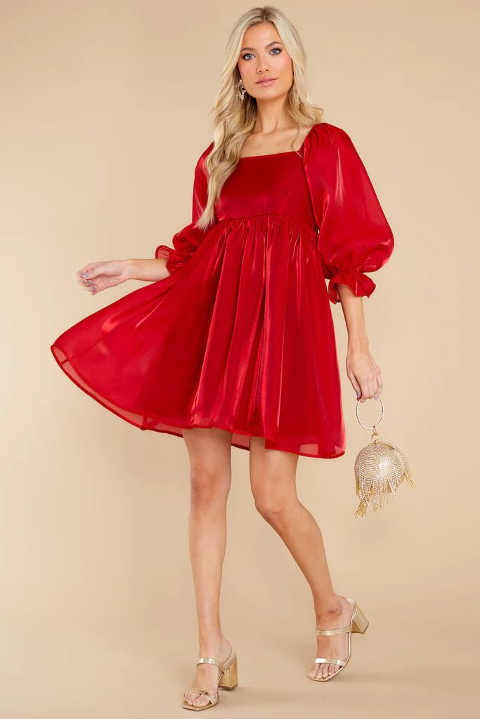 Madly In Love Ruby Red Dress | Red Dress 