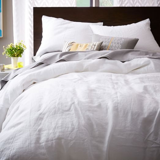 Belgian Flax Linen Duvet Cover + Shams | West Elm (US)