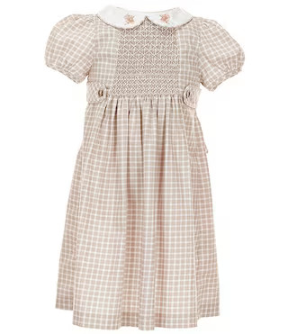 Edgehill Collection Little Girls Smocked Check Dress | Dillard's | Dillard's