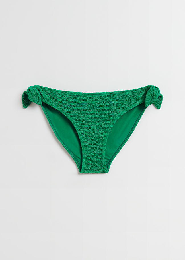 Crepe Knot Tie Bikini Bottoms | & Other Stories US