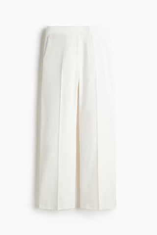 H & M - Straight trousers - White | H&M (UK, MY, IN, SG, PH, TW, HK)