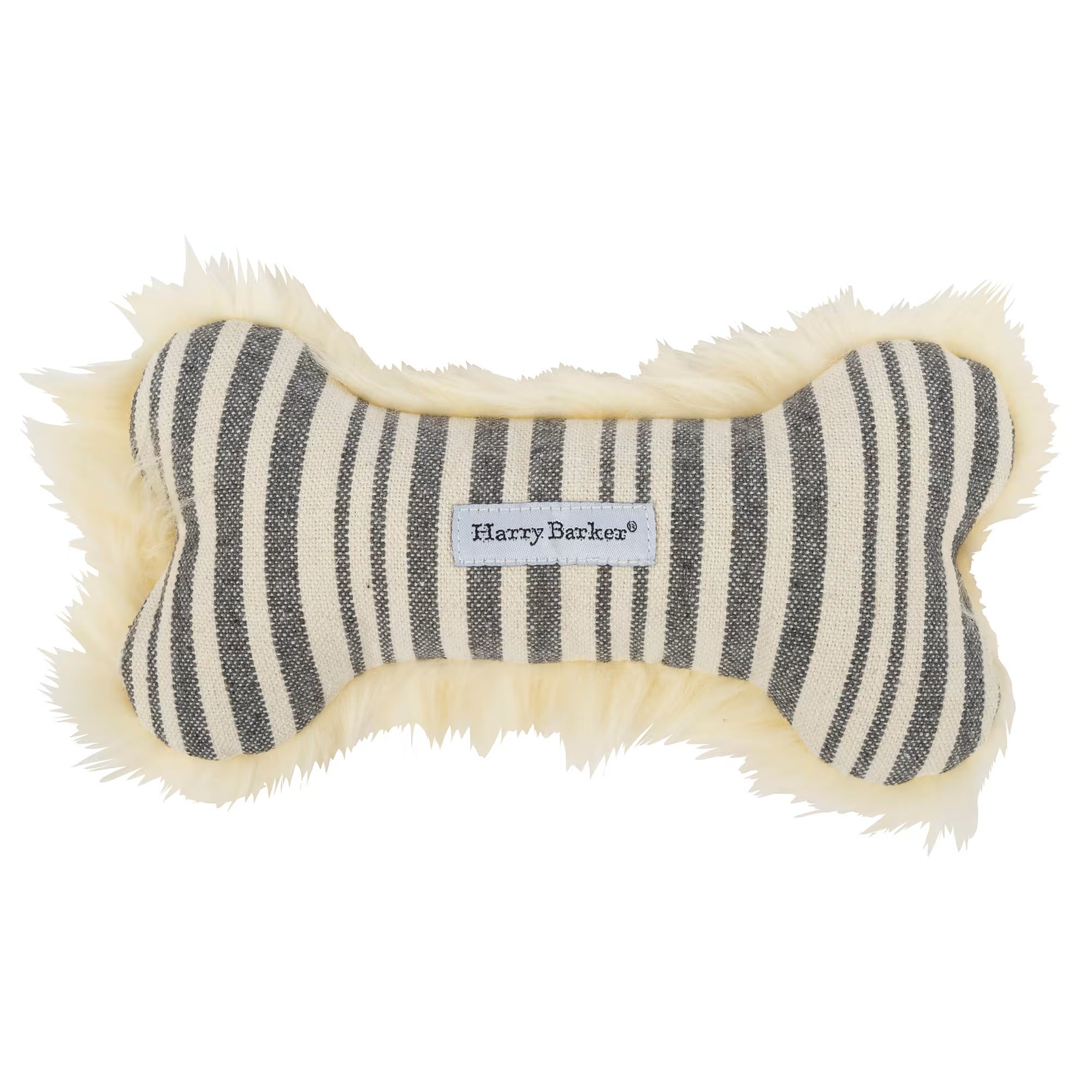 Harry Barker Market Stripe Bone Dog Toy, Large | Petco