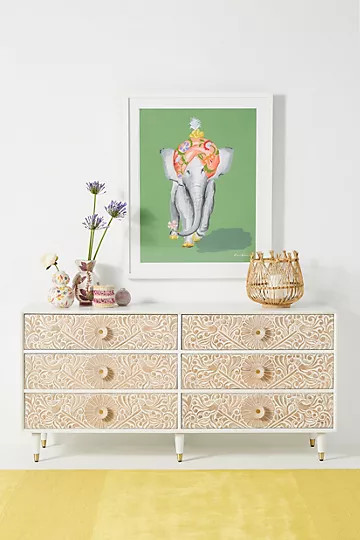 Handcarved Gulliver Six-Drawer Dresser | Anthropologie (US)