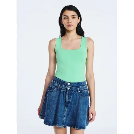 Scoop Women’s Square Neck Tank Top, Sizes XS-XXL | Walmart (US)