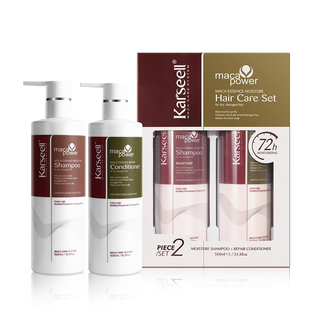 Karseell Collagen Hair Treatment Repair Conditioning, Shampoo and Conditioner Set for Dry Damaged... | Amazon (US)