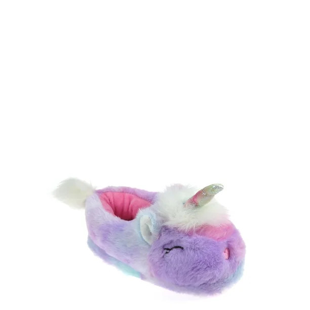 Wonder Nation Toddler Girl's Plush Unicorn Slippers - Walmart.com | Walmart (US)