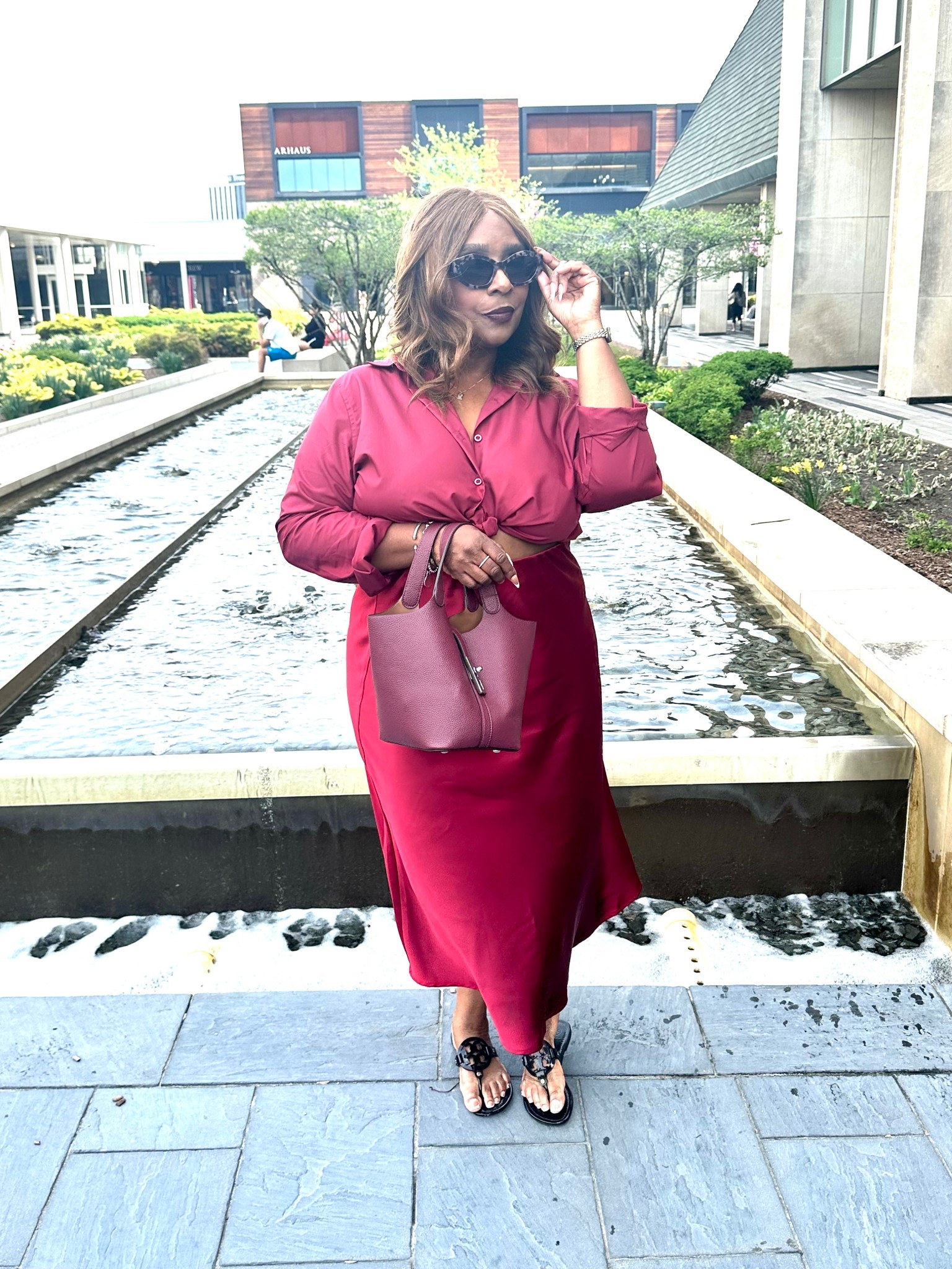 Satin skirts are so versatile and easy to style. I’m wearing a size XL. 

#LTKSeasonal #LTKPlusSize