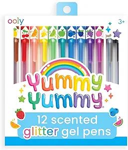 Ooly Scented Yummy Yummy Glitter Gel Pens Set of 12 Pens (New Gen) - Scented Glitter Pens for Kid... | Amazon (US)