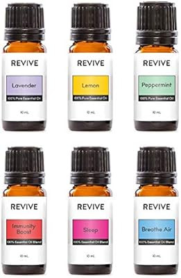 REVIVE Essential Oils Basics Kit - 100% Pure Therapeutic Grade, For Diffuser, Humidifier, Massage... | Amazon (US)