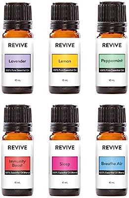 REVIVE Essential Oils Basics Kit - 100% Pure Therapeutic Grade, For Diffuser, Humidifier, Massage... | Amazon (US)