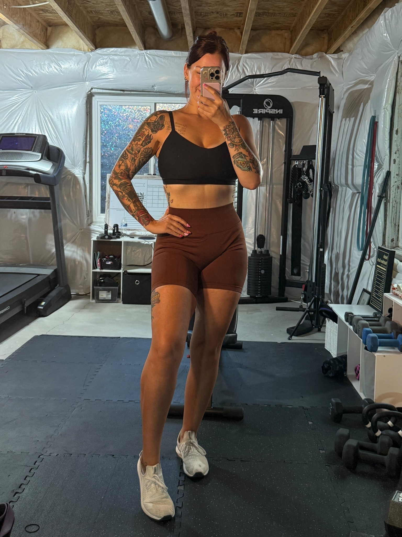 Loving these shorts! Great compression, don’t roll up and perfect for working out or running errands! I am wearing the 6” seam (they are longer).
I am wearing a XL

#LTKMidsize #LTKFindsUnder50 #LTKSaleAlert