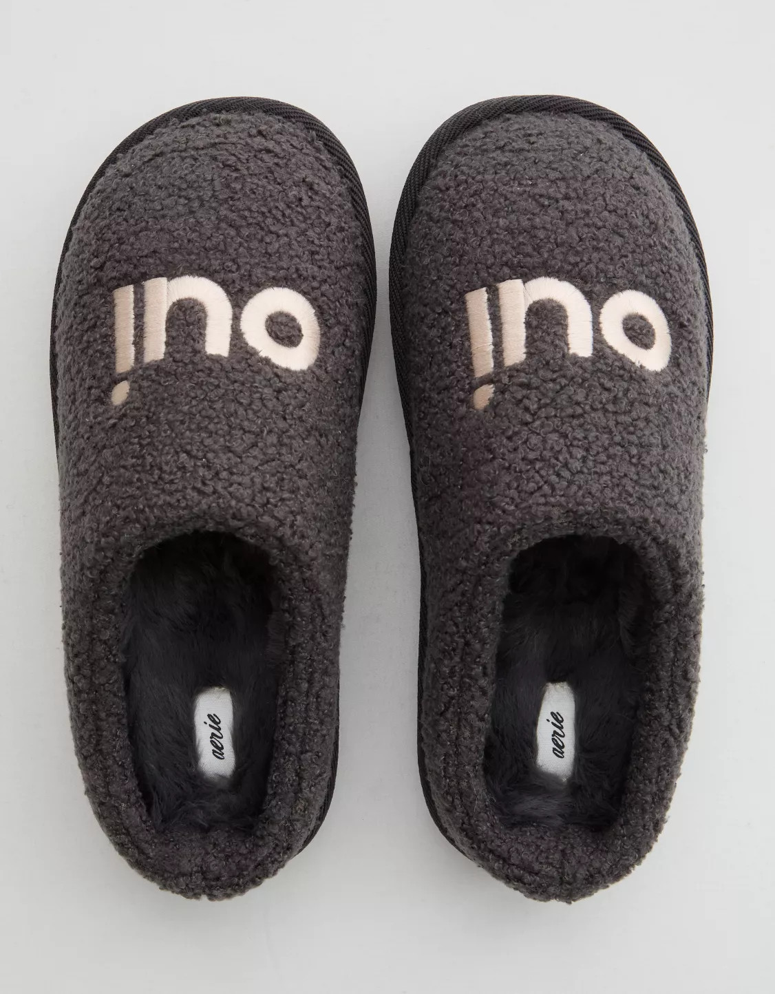 Aerie Sherpa Scuff Slippers | Aerie