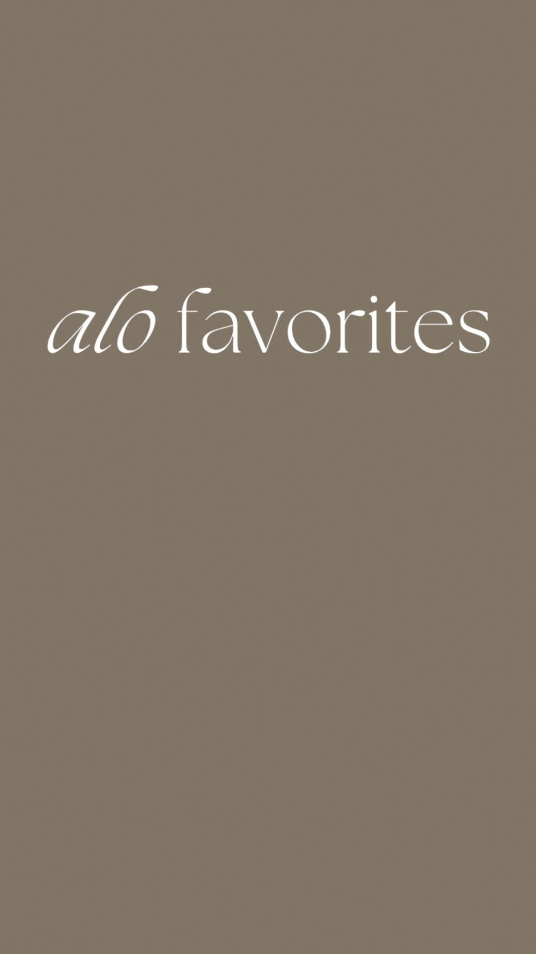 My favs from Alo & they’re doing 30% off rn! 