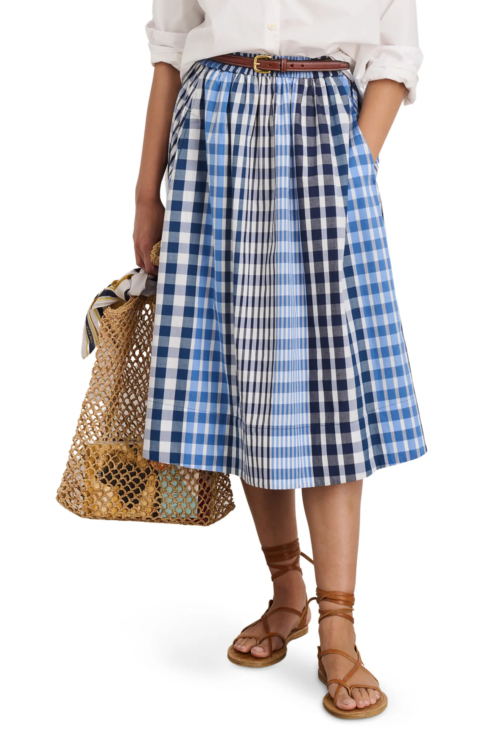 Madras Plaid A-Line Skirt | Nordstrom