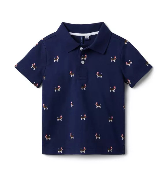 Americana Dog Jersey Polo | Janie and Jack