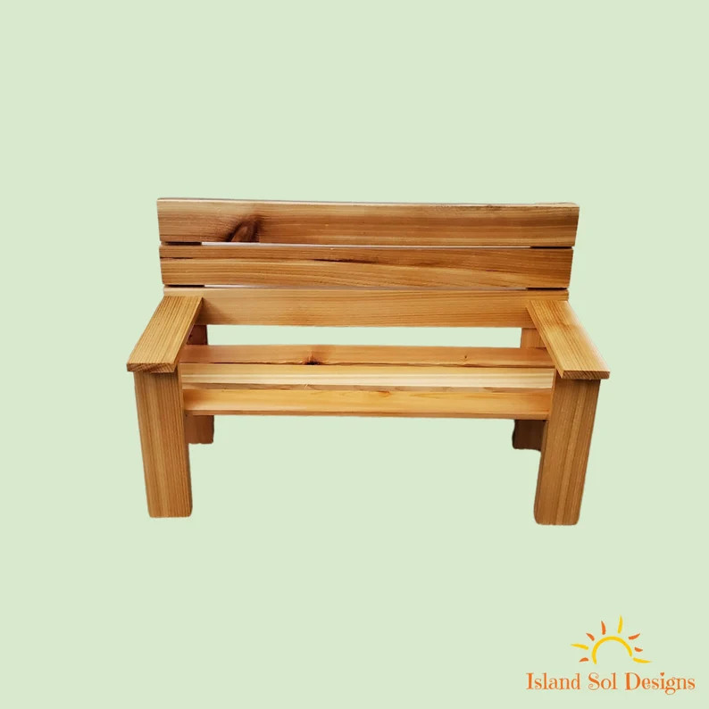 Garden Bench Miniature for Pot People, Doll Furniture, Photo Prop - Etsy | Etsy (US)