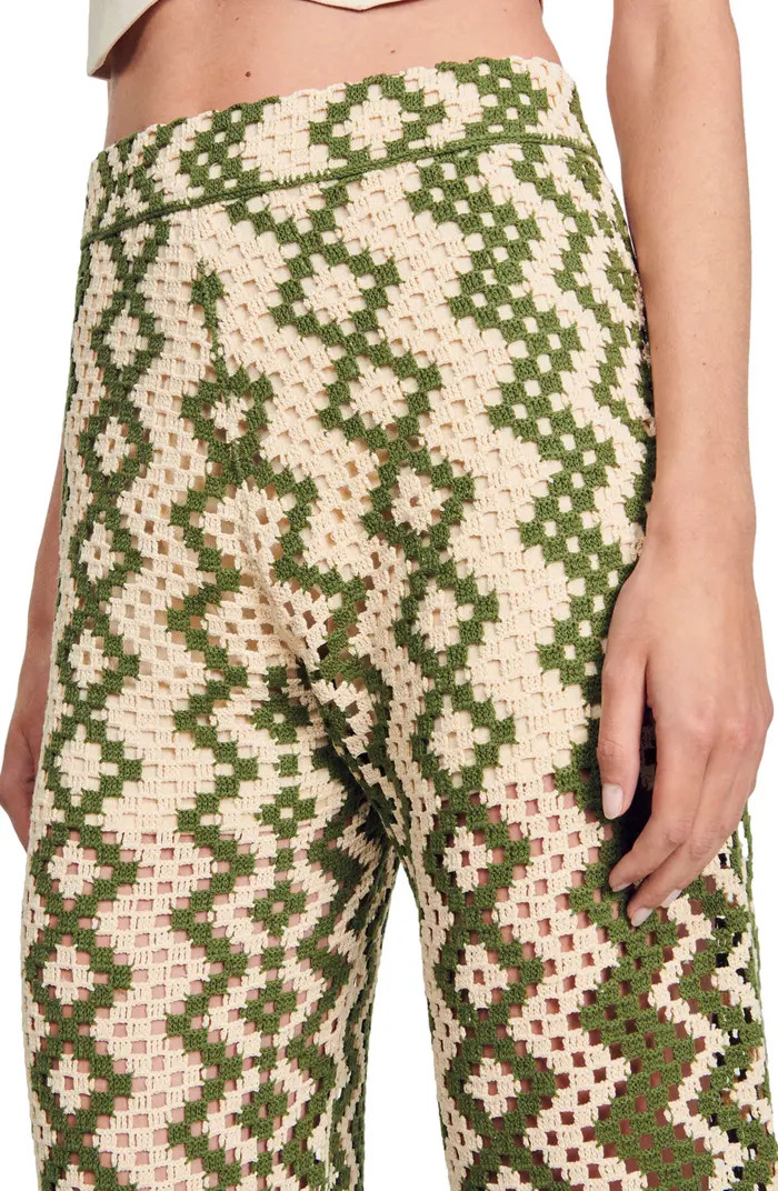 Henrik Open Stitch Straight Leg Pants | Nordstrom