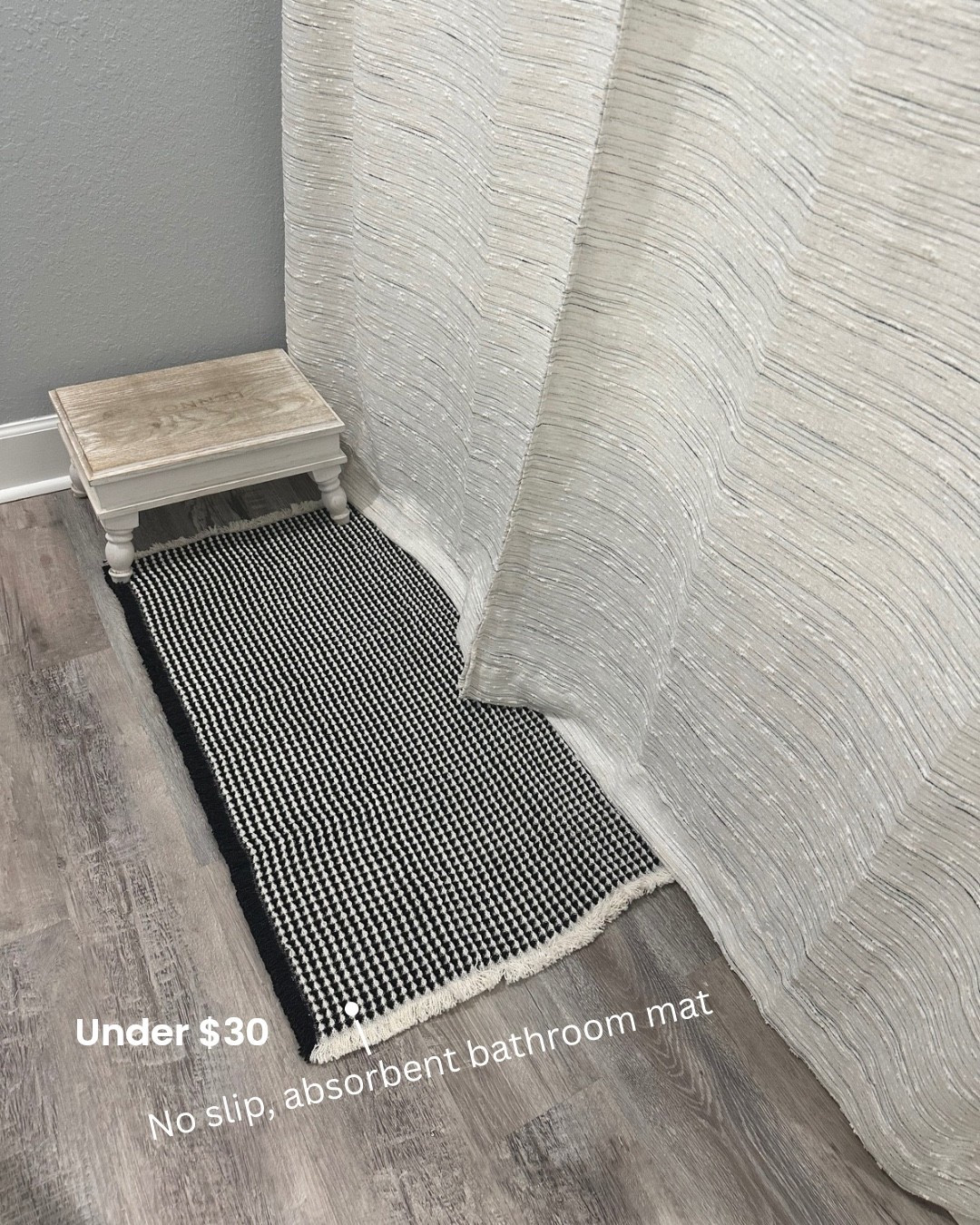 Love this mat! It’s functional, has purpose, but is still aesthetically pleasing 🙌🏼 it’s in our toddler’s bathroom and when he takes a bath, somehow water is everywhere, so I needed something to help!

#LTKFindsUnder50 #LTKKids #LTKHome