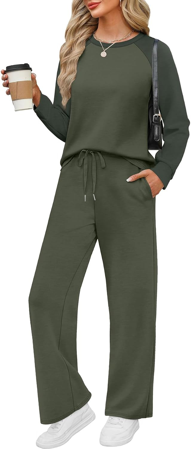 WIHOLL Lounge Sets for Women 2 Piece Fall Outfits 2026 Fashion S-2XL | Amazon (US)