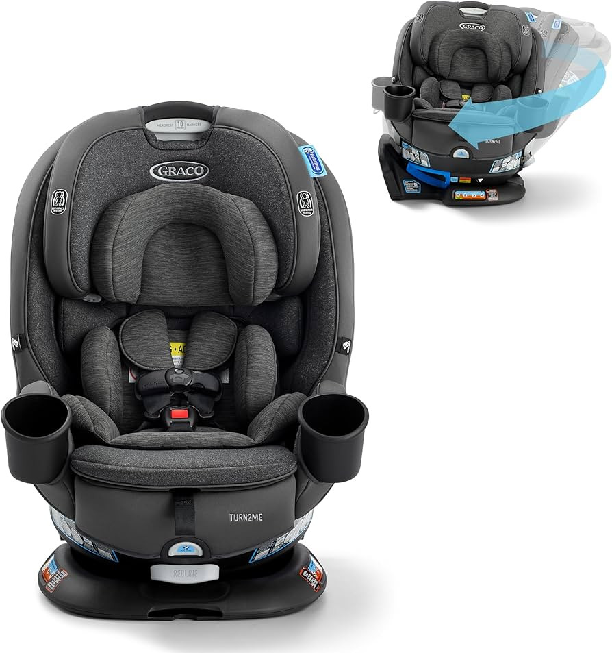 Graco Turn2Me 3-in-1 Rotating Convertible Car Seat, Manchester, Rear-Facing Rotation, Forward-Fac... | Amazon (US)