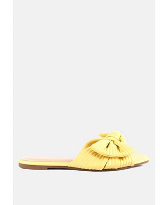 Little Jane Textured Bow Slider Flats - Macy's | Macy's