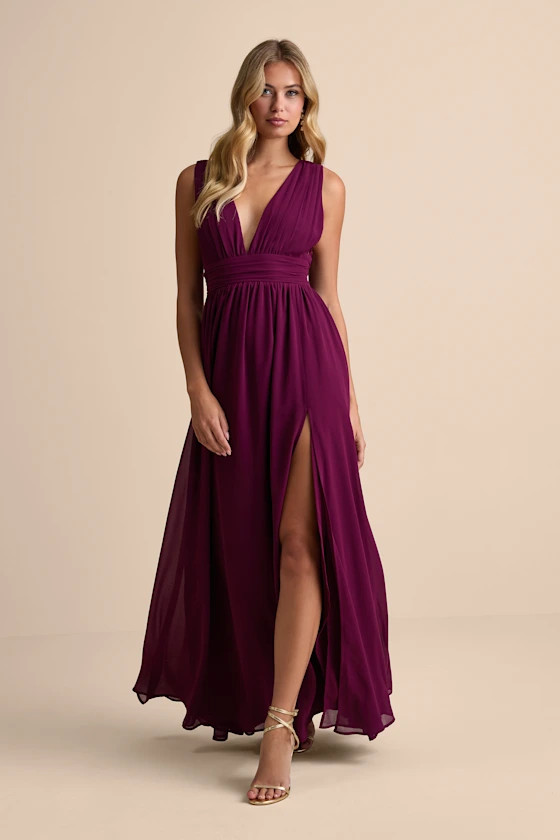 Heavenly Hues Plum Maxi Dress | Lulus