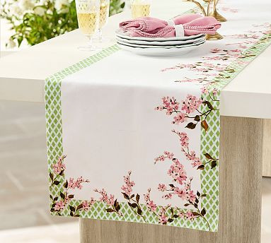 Monique Lhuillier Garden Trellis Table Runner | Pottery Barn (US)