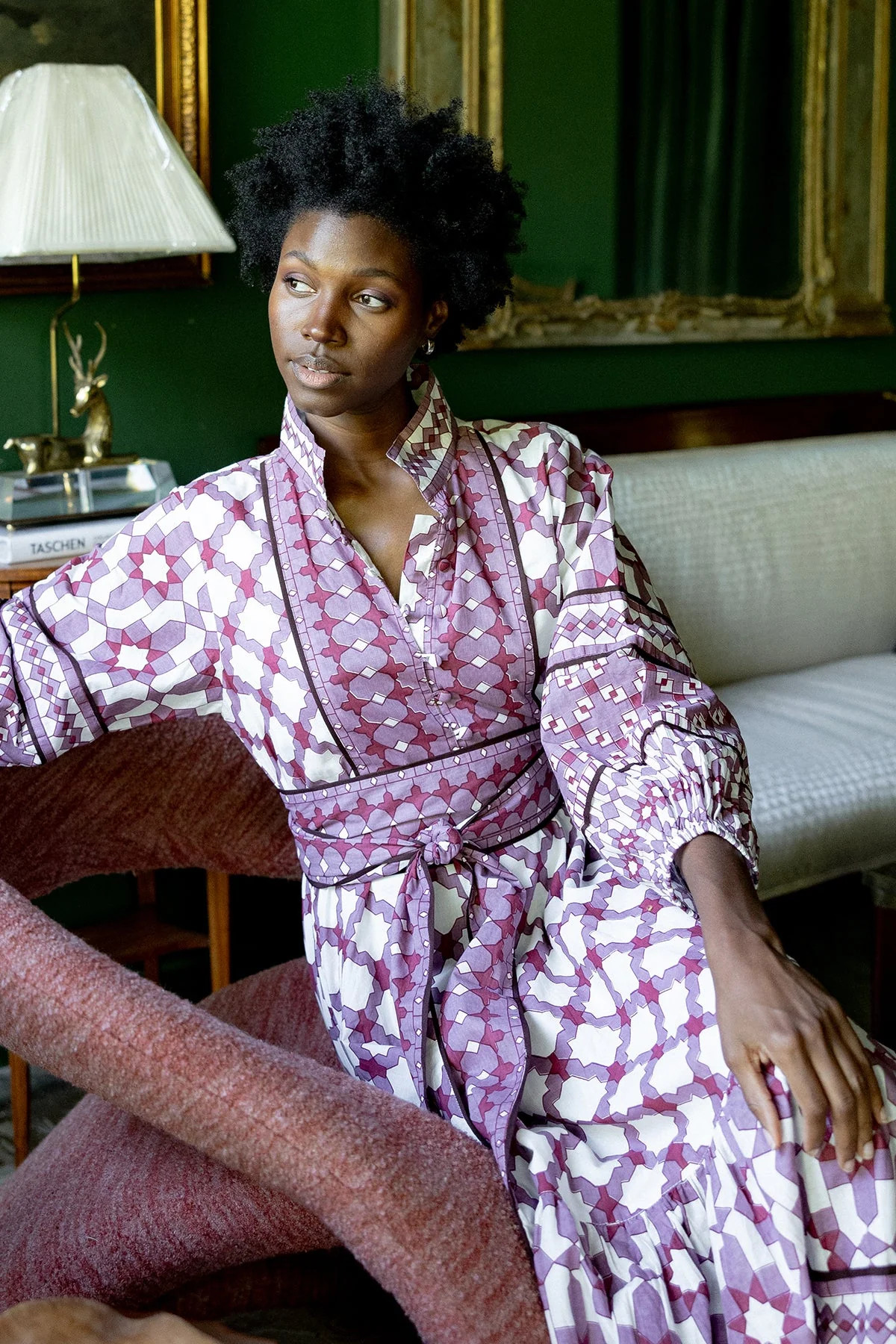 SUE SARTOR Flounce™ | Plum/Burgundy Mosaic © 2024 | SUE SARTOR