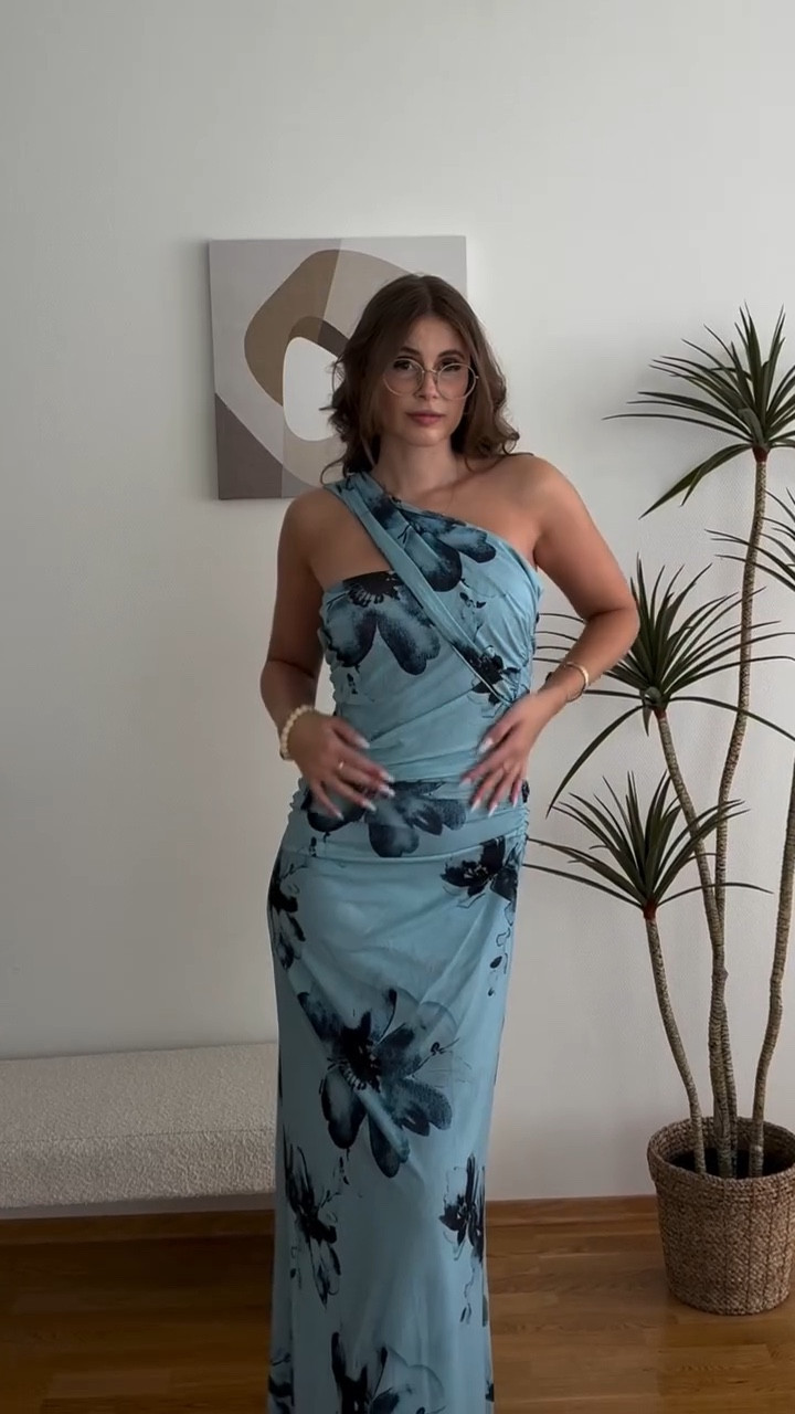 Feeling like 🦋⁣✨ 
⁣

⁣
⁣
⁣
⁣
Blue dress, floor length summer dress, floral dress⁣, vacation outfits, wedding guest dress 
⁣

#LTKTravel #LTKSummerEdit #LTKParties
