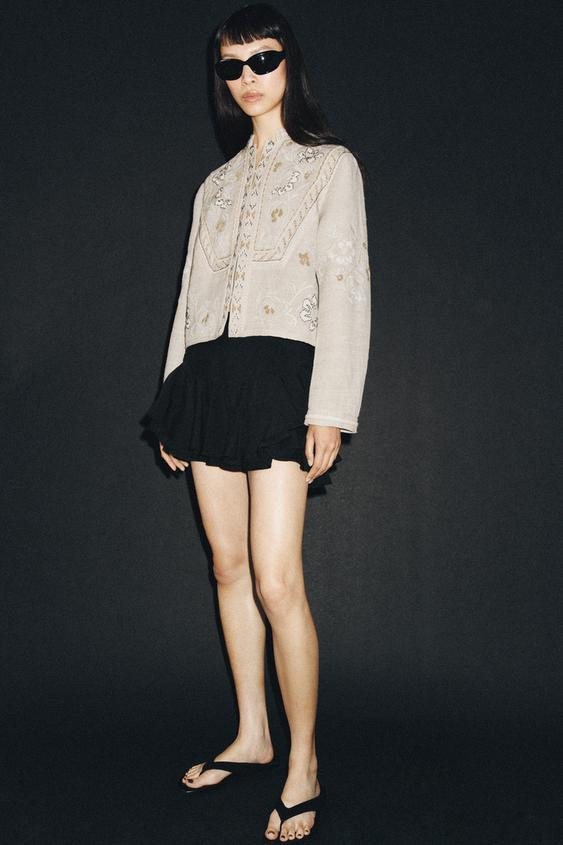 EMBROIDERED ZW COLLECTION JACKET | Zara US